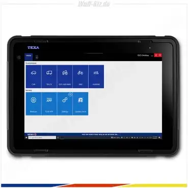 Texa LKW Tester / Diagnosegerät AXONE Voice mit Navigator TXT Multihub 2 TRUCK
